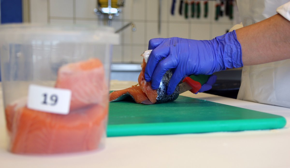 
laks på skjærefjøl