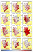 Figur 1. Temperaturanomalier per måned i 2023 