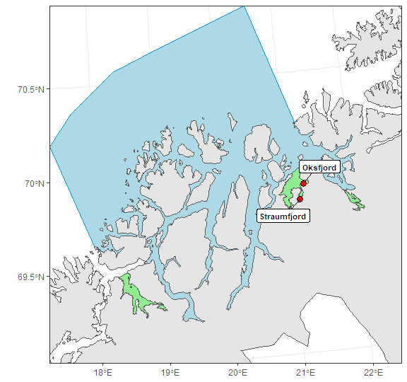 Kart over rusestasjoner i 2022